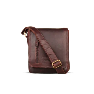 Brown Leather Sling Bag - B77770
